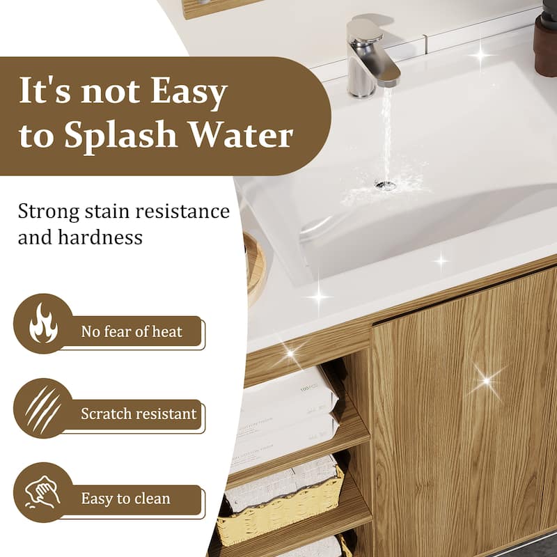 36-Inch MDF Bathroom Vanity with Sink – Functional Design for Everyday Use