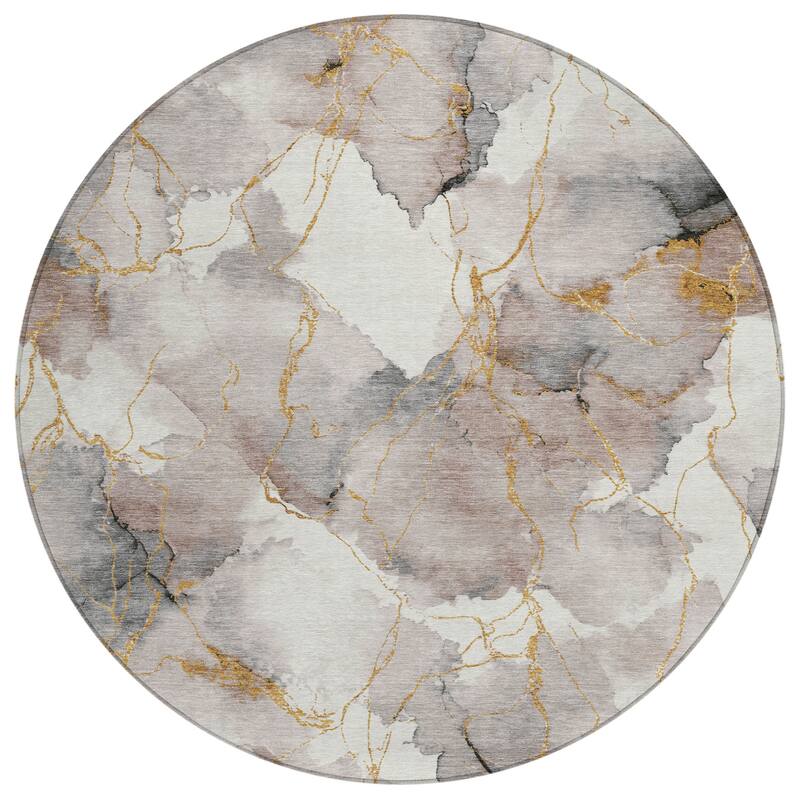 Machine Washable Indoor/ Outdoor Modern Brighton Chantille Rug