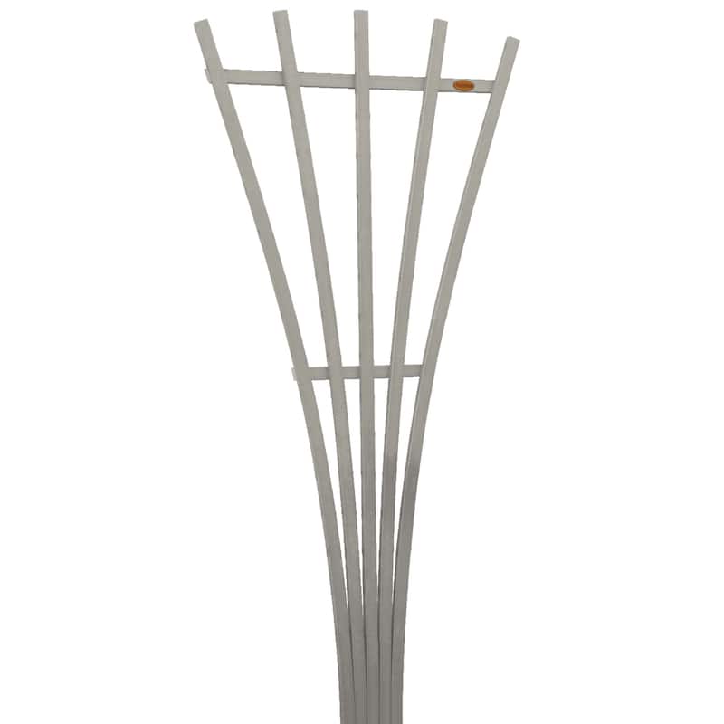 HIGHWOOD Eco-Friendly 6ft Traditional Fan Trellis - Harbor Gray