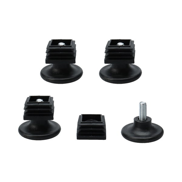 Leveling Feet 30 x 30mm Tube Inserts Furniture Desk Adjustable Leveler 4 Sets
