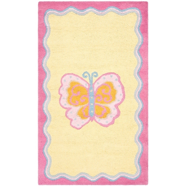 slide 2 of 5, SAFAVIEH Handmade Kids Manushaqe Wool Rug 3' x 5' - Multi/Pink - Rectangle