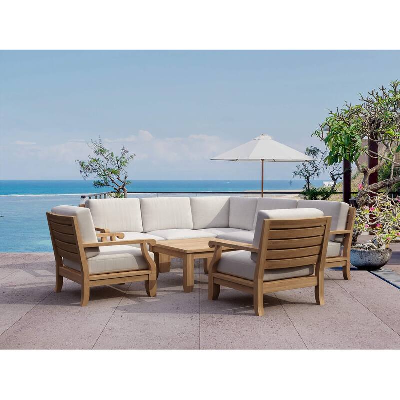 Riviera Luxe 8-Pieces Modular Set - Canvas Natural