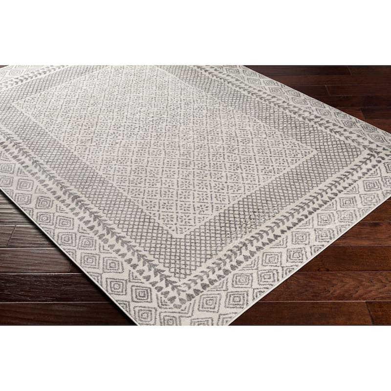 Livabliss Vanessa Tribal Border Area Rug