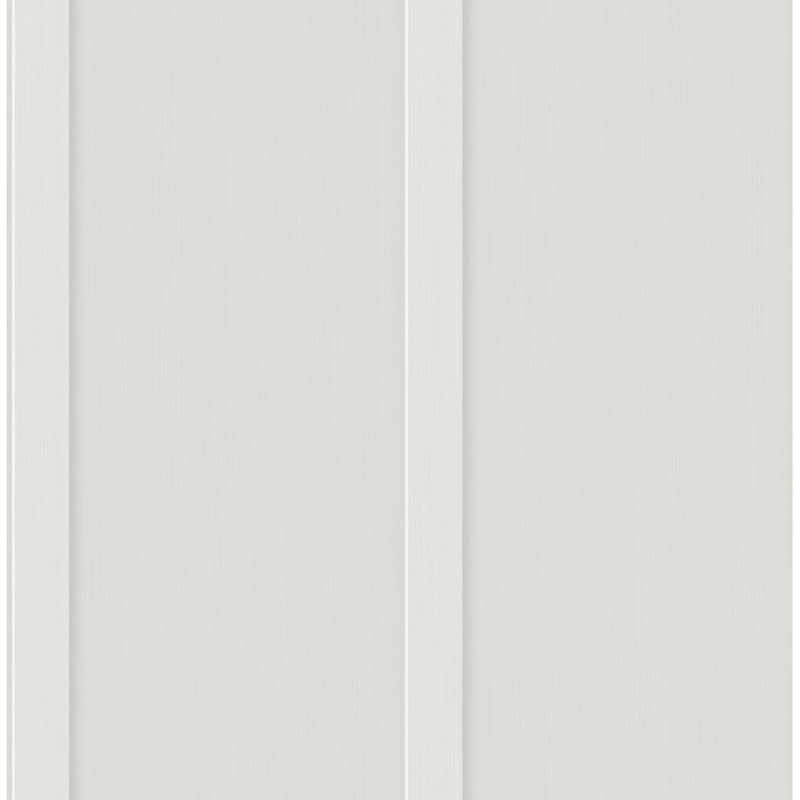 NextWall Faux Board & Batten Peel and Stick Wallpaper - 20.5 in. W x 18 ft. L - Arctic Grey