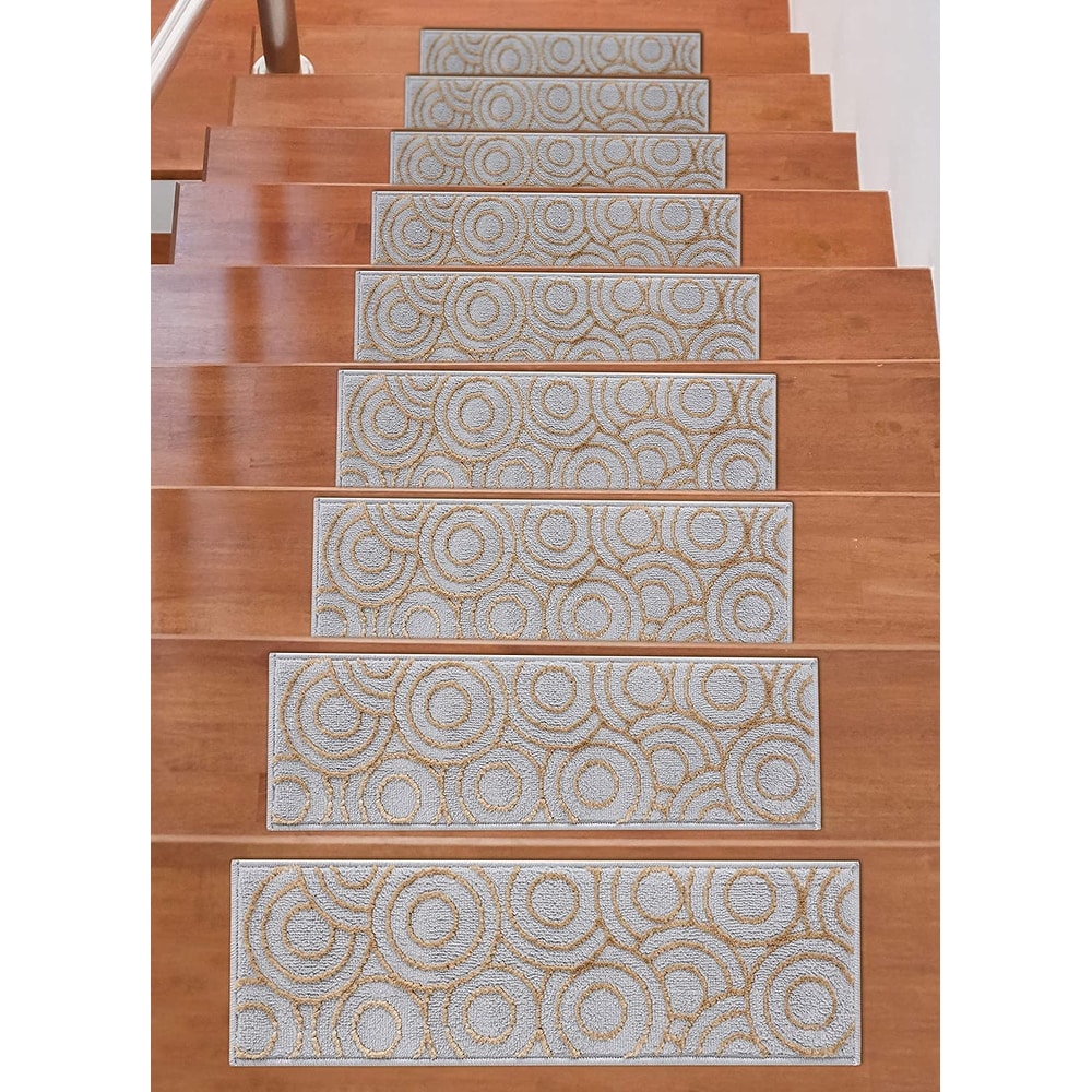 Color : T-Beige, Size : 60x33-12left yxx Stair Treads For Spiral,Rotating Carpet Turn Left/Right Non Slip Stair Cushion Mats,Stair Pad Step Protection Rug Self-Adhesive Cover 1 Pcs 