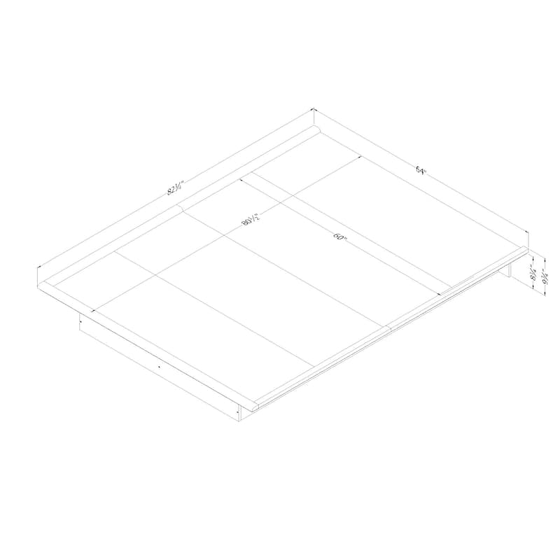 South Shore Step One Platform Bed