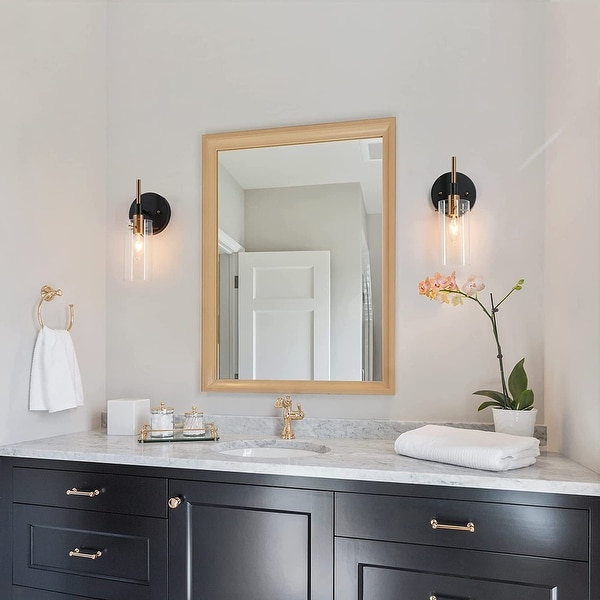 Black store light sconce