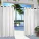ATI Home Indoor/Outdoor Solid Cabana Grommet Top Curtain Panel Pair - 54x96 - Winter White