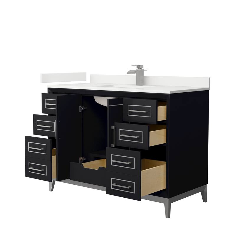 Marlena 48-inch Single Vanity, Quartz Top