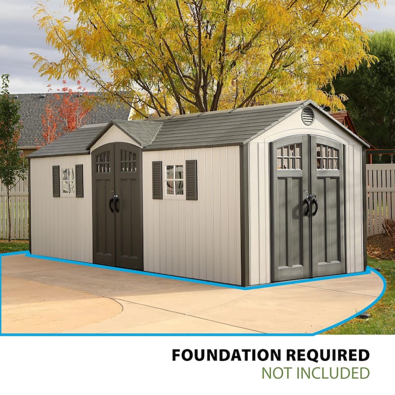 Lifetime 20 Ft. x 8 Ft. Outdoor Storage Shed - 20 x 8 Ft.