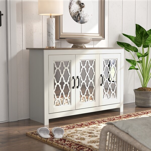 Heron 30 in. H X 44.4 in. W 3 Door Shoe Cabinet - Bed Bath