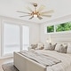 preview thumbnail 37 of 46, Parrot Uncle 60" Farmhouse Integrated LED Windmill Ceiling Fan with Light and Remote
