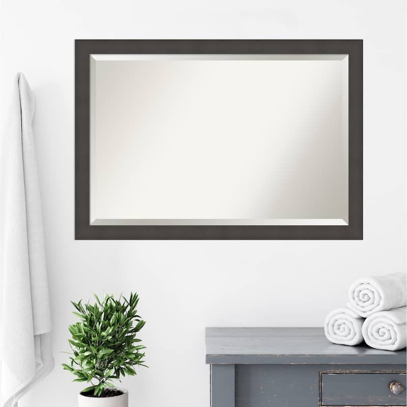 Blaine Narrow Beveled Framed Bathroom Vanity Wall Mirror