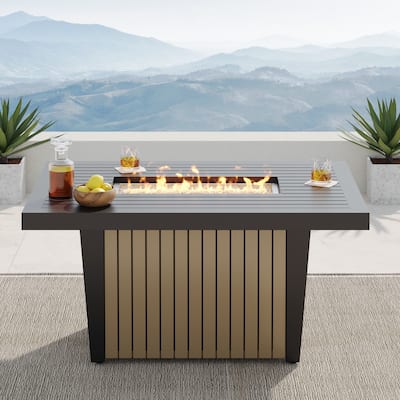 Corvus Babylon 1-piece Outdoor Fire Pit Table with Lid