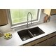 preview thumbnail 7 of 64, Karran Undermount Quartz 33 in. 50/50 Double Bowl Kitchen Sink Kit