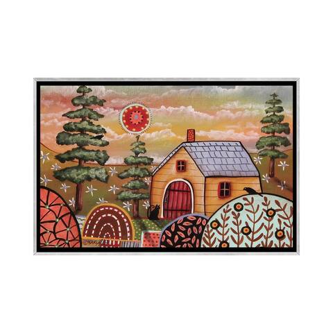 iCanvas "Yellow Cabin I" by Karla Gerard Framed