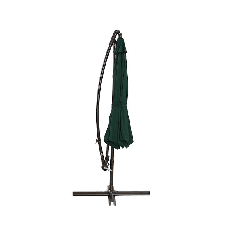 10ft Outdoor Patio Hanging Cantilever Umbrella