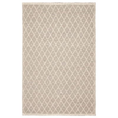 ECARPETGALLERY Braid weave Sienna Grey Wool Rug - 5'1 x 7'10