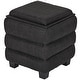 preview thumbnail 1 of 30, Aria Home Tessa Storage Ottoman Cube with Tray Top Seat Bench