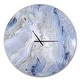 preview thumbnail 2 of 8, Designart 'Agate Stone Background' Oversized Modern Wall CLock