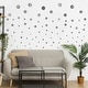 preview thumbnail 23 of 26, Walplus Polka Dots Wall Sticker Big Wall Home Decoration Nursery Decor 80 pieces - Silver