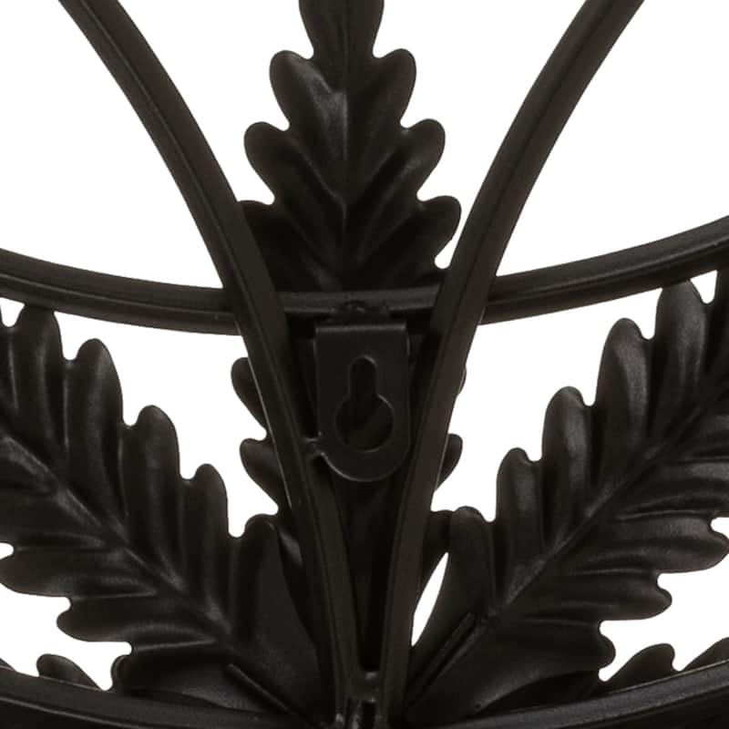 Glitzhome 20"L/ 23.5"L Traditional Iron Scroll Garden/Home Wall Decor