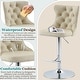 preview thumbnail 11 of 76, Swivel Velvet Bar Stools Sliver Pesdestal (Set of 6)