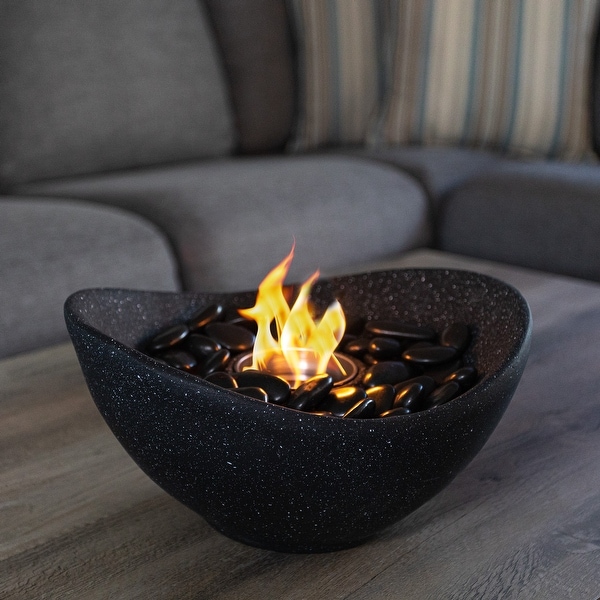 Pure Garden Bioethanol or Rubbing Alcohol Smokeless Tabletop Fire