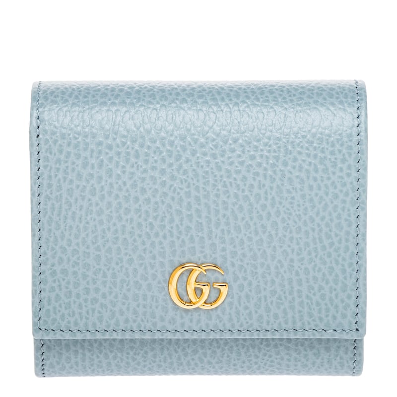 Gucci Double G Bicolor Small Wallet - Blue