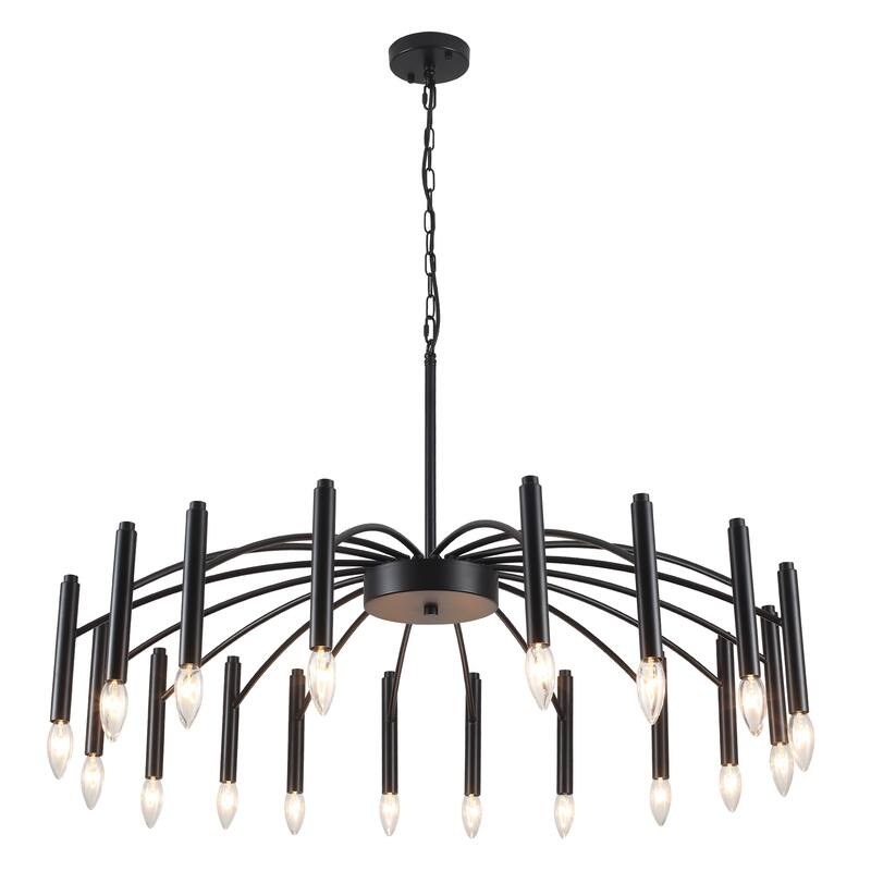 38.97 in. Modern Chandelier, Farmhouse Chandelier , 18-Light Candle Style Chandelier for Dining Room Living Room Bedroom Kitchen