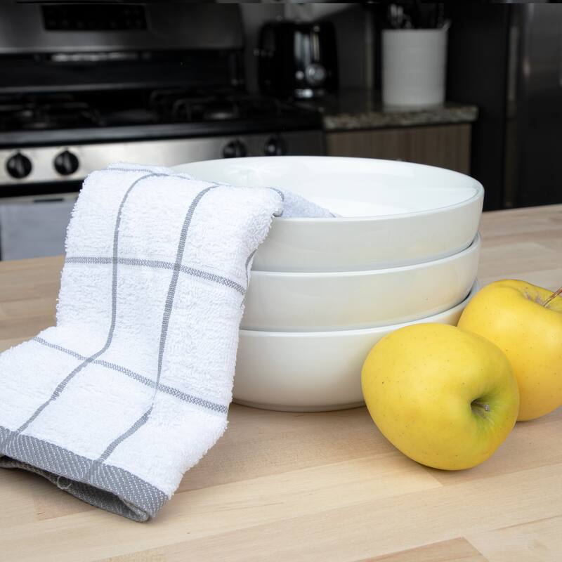 Cooks Linen Kitchen Towels - 12 Pack - 15x25