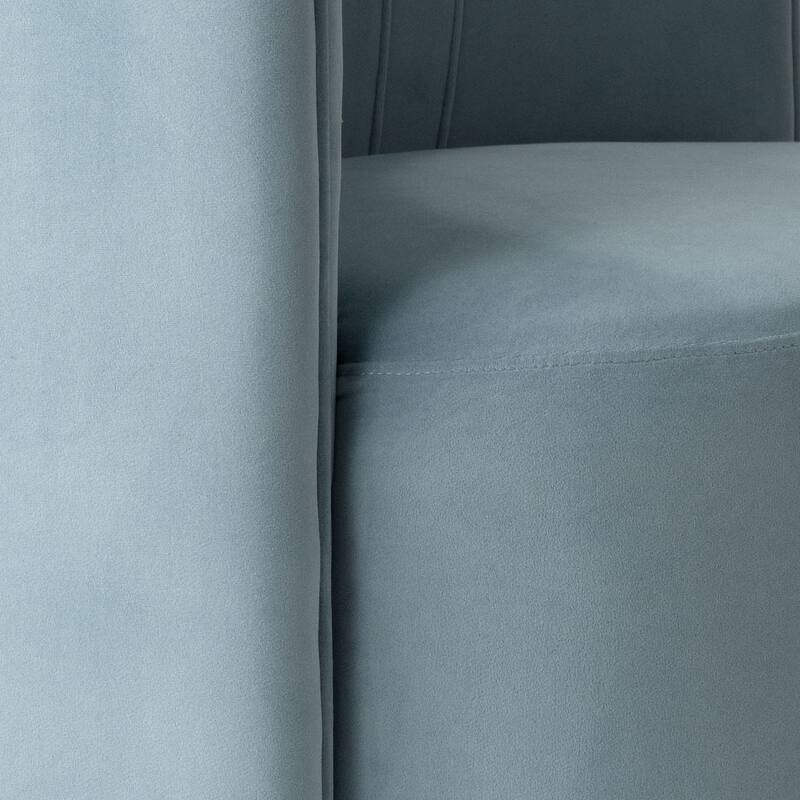 Velvet Swivel Rolling Accent Chairs with Casters