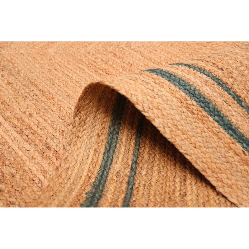 ECARPETGALLERY Flat-Weave Palas Denizli Tan Jute Rug - 4'7 x 6'8