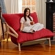 preview thumbnail 21 of 58, Pillow Saxx Dream Lounger with Wood Frame - 3-in-1 Bean Bag Lush Velvet Merlot