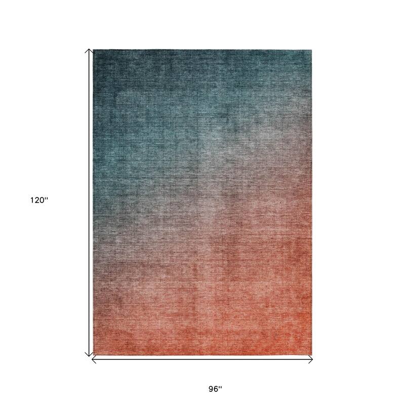 Java Ombre Weather Resistant Blended Style Outdoor Rug