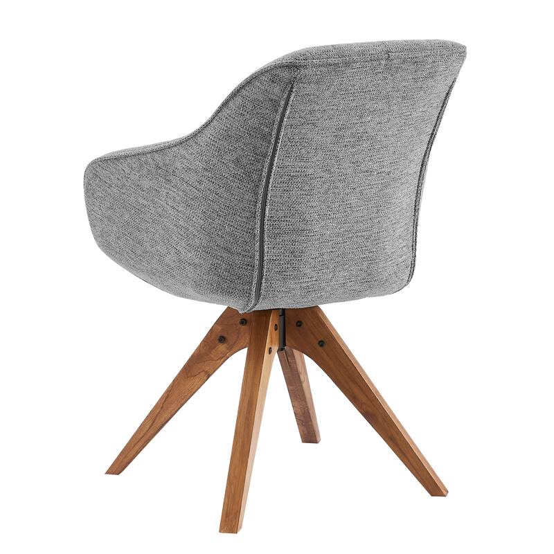 Art Leon Modern Wood Swivel Chair with Oak Legs