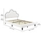 preview thumbnail 27 of 33, Moasis PU Adjustable Cloud Headboard Bed Frame Platform with LED
