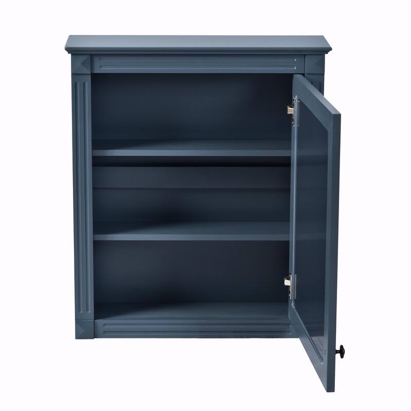 24" x 27" Wall-Mounted Medicine Cabinet with Mirror and Over-the-Toilet Space Saver Storage