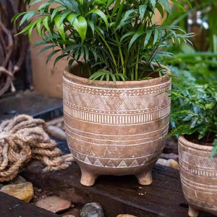 RusticReach Bohemian Red Clay Planter