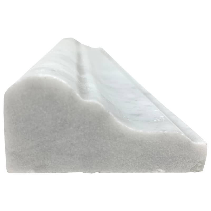 Carrara Marble 2" x 12" Honed Chair Rail Liner