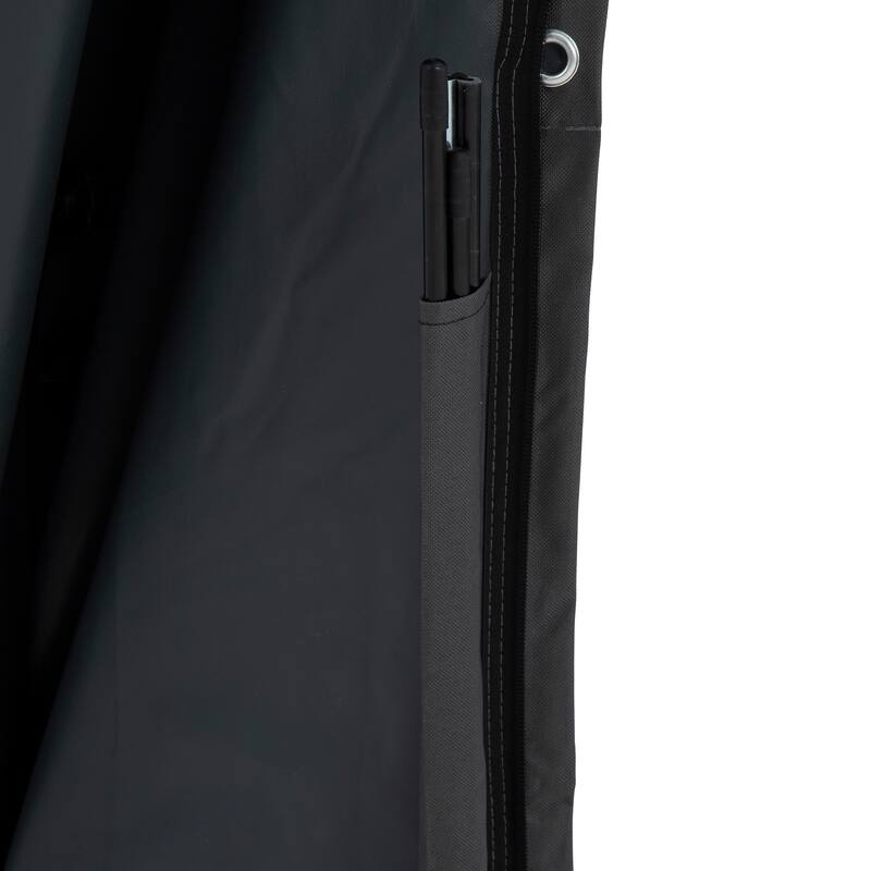 Offset Outdoor Umbrella Cover - Heavy-Duty Waterproof Protection for Banana Frame Umbrellas by Pure Garden (Gray)