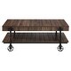 preview thumbnail 13 of 31, Hyssop Farmhouse 47-inch Steel 1-Shelf Coffee Table by Furniture of America