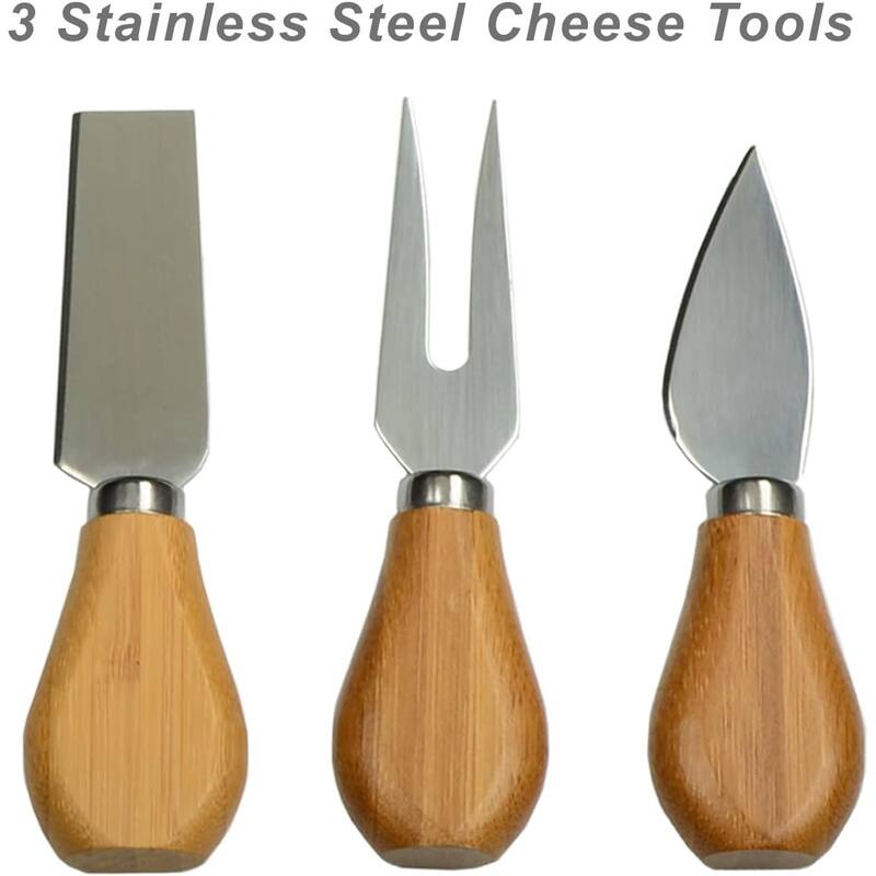 Picnic at Ascot Personalized Bamboo Charcuterie Board Set with Cheese Tools