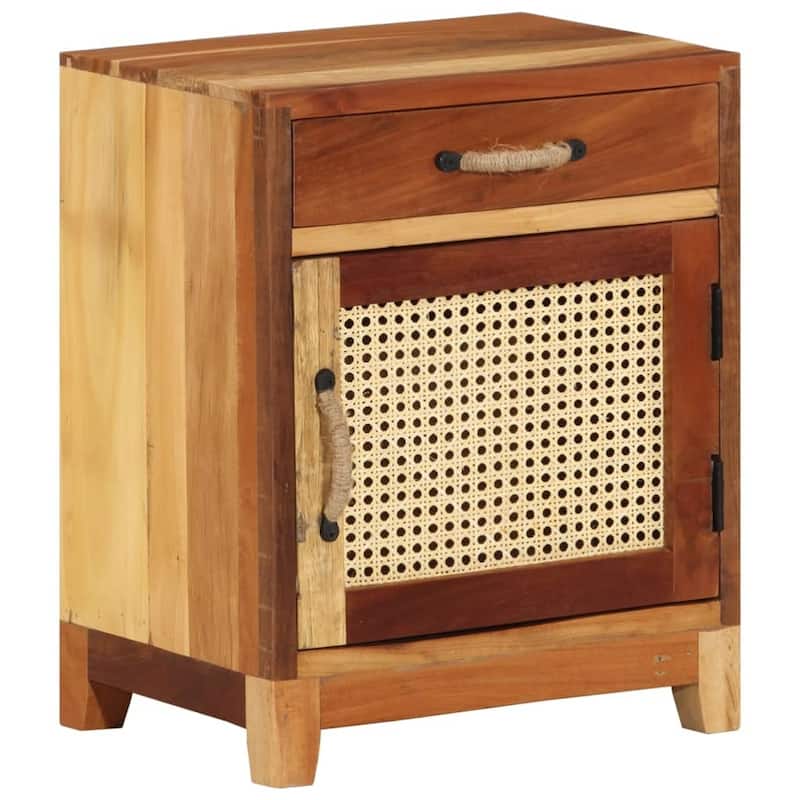 vidaXL Bedside Cabinet 15.7"x11.8"x19.7" Solid Reclaimed Wood