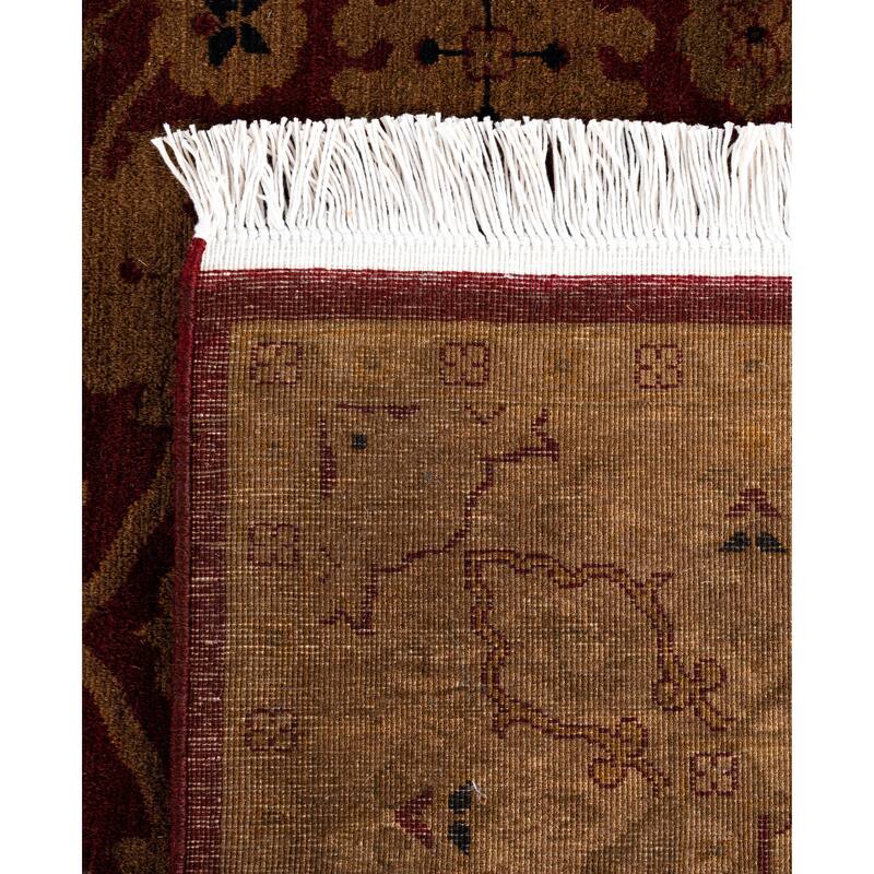 Overdyed One-of-a-Kind Hand-Knotted Area Rug - Red - 4' 1" x 6' 0"