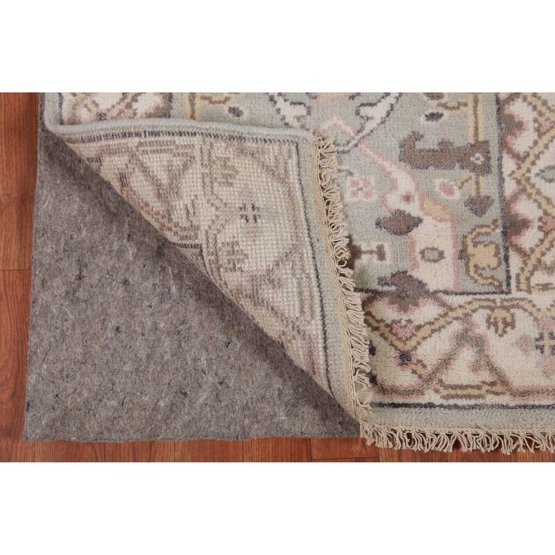 Transitional Oushak Runner Rug Hand-Knotted Wool Carpet - 2'5" x 8'1"