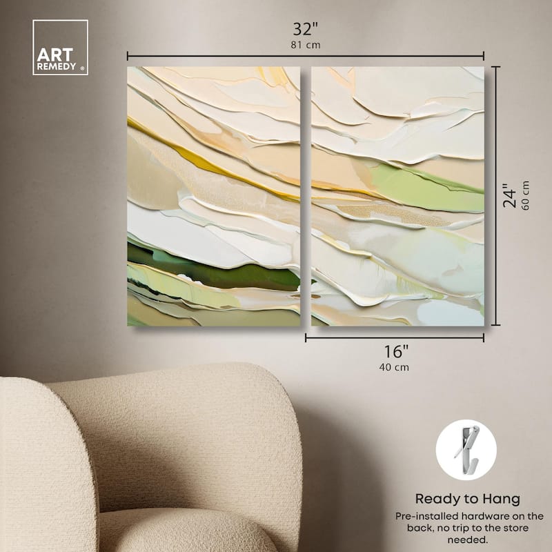 Mossy Glen Canvas Set of 2 by Art Remedy, Gallery Wrapped