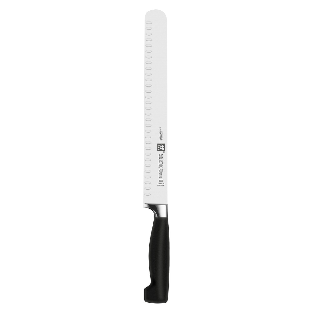 Choice 14 Serrated Edge Slicing Knife with White Handle