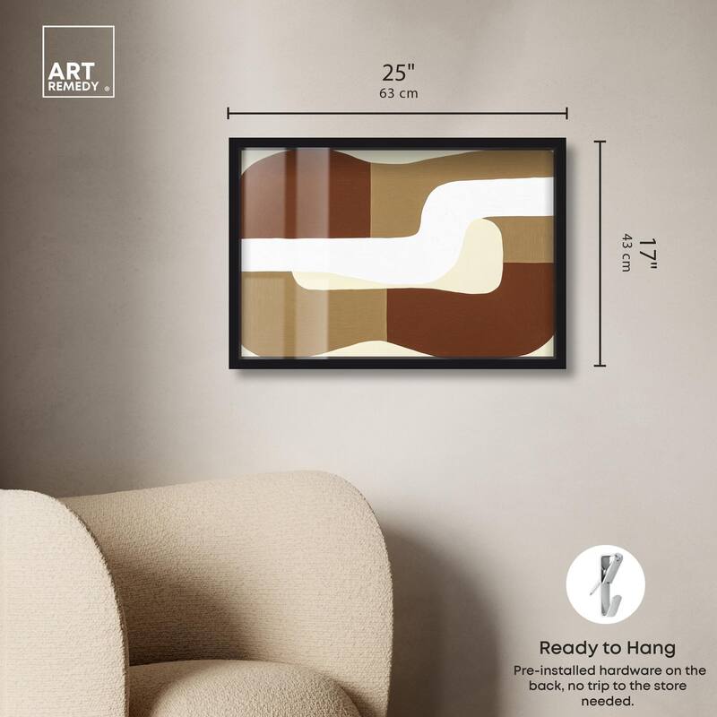 Minimal Wavy III Shadowbox by Art Remedy