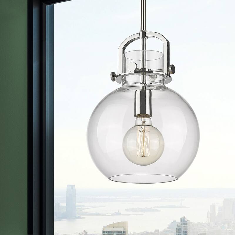 Innovations Lighting Newton Sphere - 1 Light 10" Stem Hung Pendant